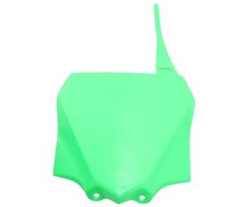 Ka04730-aflu Ufo Plastics Front Number Plate - Neon Green