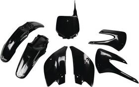 Ufo Plastics Kakit214k 001 Restyled Kit Black Kakit214k001 For Kawasaki Kx85/kx100
