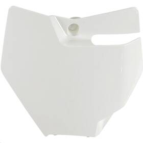 Kt04087042 Ufo Plastics Front Number Plate - 20 Fits Ktm White