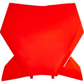 Kt05013-fflu Ufo Plastics Front Number Plate - Fluorescent Orange Kt05013#fflu