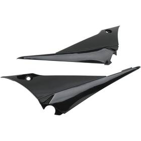 Ya04829-001 Ufo Plastics Radiator/tank Cover Connectors - Black Motorcycle Dirt Bike