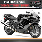 Umk1406gbk335 Zxmoto Aftermarket Kawasaki Fairing Kit For Ninja Abs Injection Black