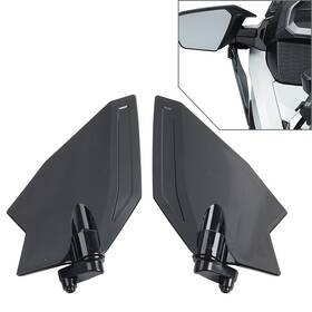 Unbranded 665897284331 Black Adjust Upper Air Deflectors Wind Deflector For Honda Goldwing Gl1800da
