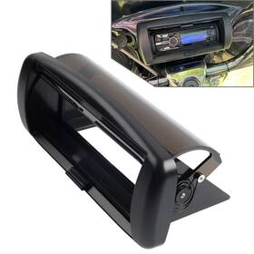 Unbranded 665897306125 Smoke Single Din Cd Cover Radio Stereo For Harley Street Road Glide Flhx Fltrx