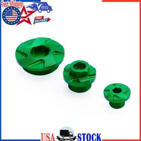 M525-a093-grn Vipjq Green Billet Engine Plug Kit For Kawasaki Kx250 Kx250f Kx450 Kx450f 2009-2020
