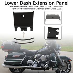 M549-a473-blk Vipjq Lower Dash Extension Panel For Electra Glide Road Flht Fltc 89-07 Black