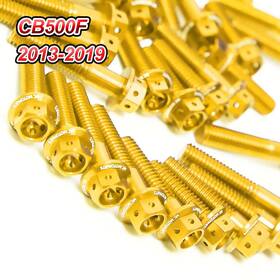Enbocb500f1319vmtop001 Vmbolt Gold Cnc Race Spec Engine Bolts For Honda Cb500f 13 14 15 16 17 18 19