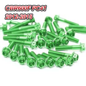 Enbocbr600f1215vmtop001 Vmbolt Green Cnc Race Spec Engine Bolts For Honda Cbr600f Pc41 12 13 14 15