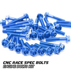 Enboversysx3001722vmtop001 Vmbolt Blue Cnc Race Spec Engine Bolts For Versys-x 300 /abs 17 18 19 20 21 22