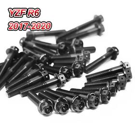 Enboyzfr61722vmtop001 Vmbolt Black Cnc Race Spec Engine Bolts For Yamaha Yzf R6 17 18 19 20 21 22