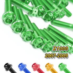Enboz10000709vmtop001 Vmbolt Green Cnc Race Spec Engine Bolts For Kawasaki Z1000 07 08 09