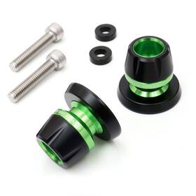 Spbb01xxxm8vmtop027 Vmbolt Green Bb01 Cnc M8 Rear Swing Arm Spools For Kawasaki Z650 17 18 19 20 21 22 23
