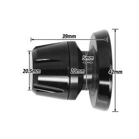 Splbbxxxm6vmtop063 Vmbolt Black L-sonic Cnc M6 Rear Swing Arm Spools For Yzf R7 22 23