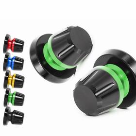 Splbbxxxm8vmtop050 Vmbolt Green L-sonic Cnc M8 Rear Swing Arm Spools For Gsx 1300 R 21 22 23