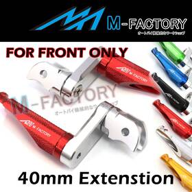 Vvrfpfg9140mmbkmfpxxcl4001 Vvracing Shinobi Rider Footpegs 40mm Lowering For Yamaha Xjr 1300 Sp Mt-01 Mt-03