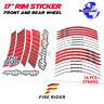 Wsgp02kxx17magw031 Fireriderworld Orange Wheel Rim Decals Kit For Honda