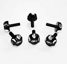 Wss-flat-scallop-zx-5mm-a3 Jda Custom Windscreen Fairing Screws Bolts Black Sz