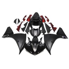 Wynmoto 2009-69 #dxfd 59 Bodywork For Yamaha Yzf R1 2009 2010 2011 Abs Fairings Matte Black Red Body Kit