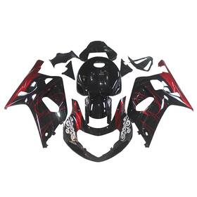 Fwgsxr600-2000-65 Wynmoto 937192120189 Red Black Fairings Kit For Suzuki Gsxr600 Gsxr750 2000 2001 2002 2003 K