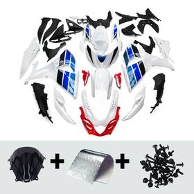Fwgsxr1000-09-93m Wynmoto 943868786245 Blue White Fairing Kit For Suzuki Gsxr1000 2009 - 2016 10 12 14 15 Abs Bodywork