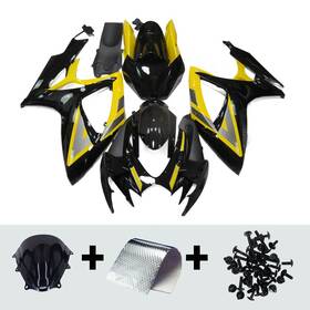 Fqk6-16 Wynmoto #part Yellow Black Fairing Kit For Suzuki Gsxr600 Gsxr750 2006 2007 Injection Bodywork