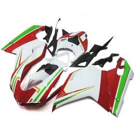 Fw1098-2007-48 Wynmoto #sp2012 Red Green Abs Fairing Kit For 2007-2012 Ducati 1098 848 1198 Injection Bodywork