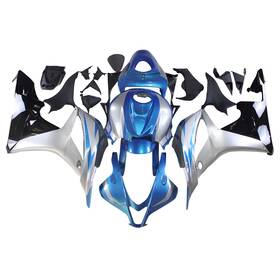 Fwf52007-103 Wynmoto #dxfd 59 Plastic Fairing Kit For Honda Cbr600rr 07 2008 Abs Fairings Blue Silver Bodywork