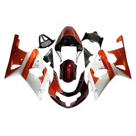 Fwgsxr1000-00-50 Wynmoto #nand Candy Red Silver White Fairings For Suzuki Gsxr1000 2000-2002 Plastic Body Kits
