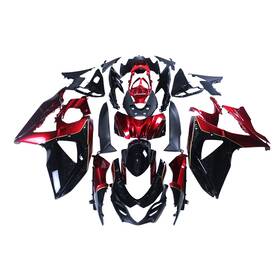 Fwgsxr1000-09-95 Wynmoto Red Black Abs Plastic Fairings Kit For Suzuki Gsxr1000 2009-2016 10 Bodywork