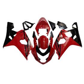 Fwk4-83 Wynmoto #dxfd 59 Bodywork For Suzuki Gsxr600 Gsxr750 2004 05 Abs Plastic Fairings Red Black Cowl