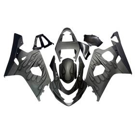 Fwk4-97 Wynmoto #nand Injection Body Kits For Suzuki Gsxr600 Gsxr750 2004 05 Fairings Matte Gray Flame