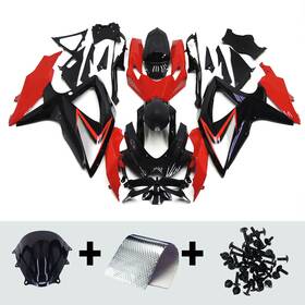 Fwk8-88 Wynmoto Red Black Fairing For Suzuki Gsx-r750 Gsxr750 Gsxr600 2008 2009 2010 K8 Bodywork