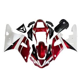 Fwr12000-47 Wynmoto #dxfd 59 Fairing Kit For Yamaha Yzf R1 2000 2001 Abs Fairings Candy Red White Bodywork