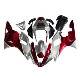 Fwr12000-49 Wynmoto #dxfd 59 Plastic Fairing Kit For Yamaha Yzf R1 2000 01 Silver Candy Red Fairings Bodywork