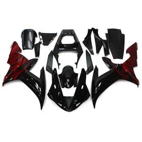 Fwr12002-59 Wynmoto #dxf 59 Abs Plastic Fairings For 2002 2003 Yamaha Yzf1000 R1 Black Red Body Kit Bodywork