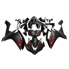 Fwr12007-103 Wynmoto #nand Full Bodywork For Yamaha Yzf R1 2007 2008 Abs Fairings Carbon Fiber Red Effect
