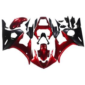 Fwr62003-52 Wynmoto Red Black Plastic Bodywork For Yamaha Yzf600 R6 2003 2004 R6s 06-09 Fairings Set