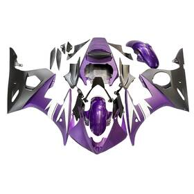 Fwr62003-57 Wynmoto #dxfd 59 Abs Fairings For Yamaha Yzf R6 2003-2005 R6s 2006-09 Matte Purple Black Bodywork