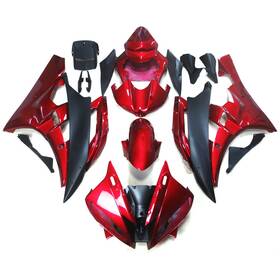 Fwr62006-96 Wynmoto #dxfd 59 Abs Fairings For Yamaha Yzf R6 2006 2007 Fairing Kit Candy Red Black Bodywork