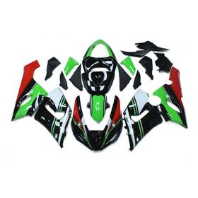 Fwzx6r-2005-37 Wynmoto #dxfd 59 Fairing Kit For Kawasaki Ninja Zx6r 2005 2006 Green Black Red Fairings Bodywork