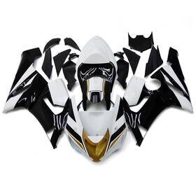 Fwzx6r-2005-49 Wynmoto #dxfd 59 Gold White Black Fairings For Kawasaki Ninja Zx6r 2005 2006 Abs Plastic Bodywork