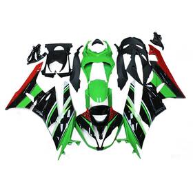 Fwzx6r-2009-15 Wynmoto #dxfd 59 Fairings For Kawasaki Ninja Zx6r 2009 2010 2011 2012 Green Black Red Bodywork