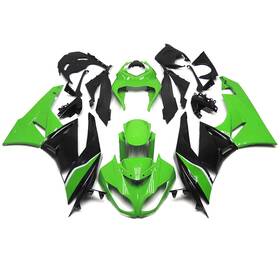 Fwzx6r-2009-16 Wynmoto #nan 59 Green Black Fairings For Kawasaki Ninja Zx6r 2009-2012 Plastic Bodywork Body Kit