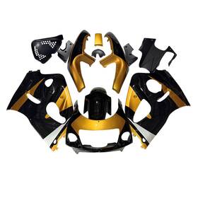 Gsxr600-1996-07 Wynmoto Fairings For Suzuki Gsxr600 Gsxr750 1996 1997 1998 1999 Black Gold Abs Bodywork