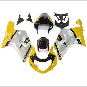 Gsxr600-2000-19 Wynmoto #dxfd 59 Fairing Kit For Suzuki Gsxr600 Gsxr750 2000-2003 Silver Yellow Fairings Bodywork