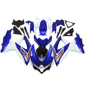 Gsxr600-2008-02 Wynmoto #dxfd 59 Blue White Black Fairings For Suzuki Gsxr600 Gsxr750 2008 2009 2010 Bodywork Abs