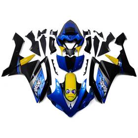 R12007-38 Wynmoto #dxf 59 Abs Plastic Fairings For 2007 2008 Yamaha Yzf1000 R1 Blue Yellow Black Body Kit