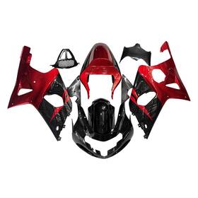 Xenparts Fwgsxr1000-00-54 #xe1 Full Bodywork Fairings For Suzuki Gsxr1000 2000-2002 Abs Fairing Kit Red Black