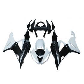 Xenparts Fwzx6r-2013-24 #xend Bodywork For Kawasaki Ninja Zx6r 2013-2018 Gloss Black White Fairings Body Kits
