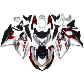 Gsxr1000-09-22 Xenparts #xe1 Full Bodywork Fairings For Suzuki Gsxr1000 K9 2009-2016 Fairing Kit Silver Red